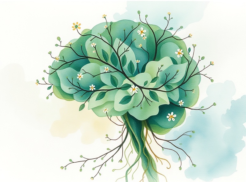 Visual representation of mental health and growth