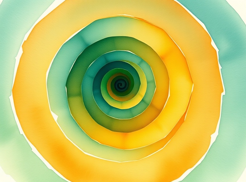 Visual representation of the non-linear path of recovery